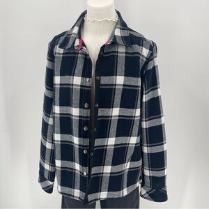 Orvis Women's L Buffalo Plaid Flannel Shirt Jacket Shacket Cabincore
